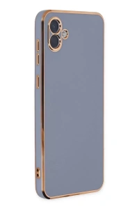 Samsung Galaxy A04 Kılıf Volet Silikon - Mavi