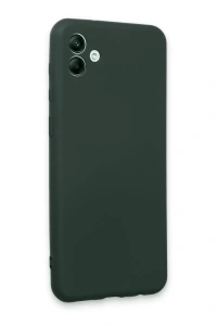 Samsung Galaxy A04E Kılıf First Silikon - Koyu Yeşil