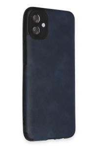 Samsung Galaxy A04E Kılıf Loop Deri Silikon - Lacivert