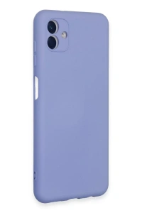 Samsung Galaxy A04E Kılıf Nano içi Kadife Silikon - Lila