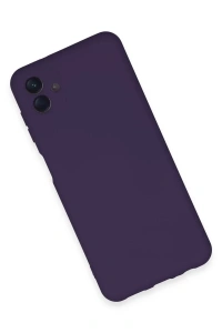 Samsung Galaxy A04E Kılıf Nano içi Kadife Silikon - Mor