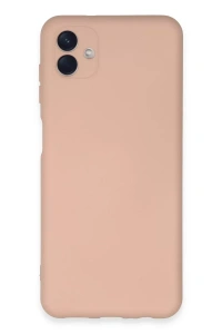 Samsung Galaxy A04E Kılıf Nano içi Kadife Silikon - Pudra