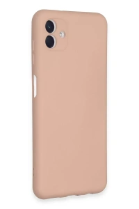 Samsung Galaxy A04E Kılıf Nano içi Kadife Silikon - Pudra