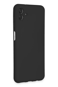 Samsung Galaxy A04E Kılıf Nano içi Kadife Silikon - Siyah