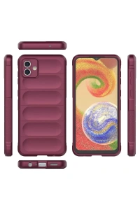 Samsung Galaxy A04E Kılıf Optimum Silikon - Bordo