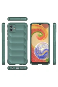 Samsung Galaxy A04E Kılıf Optimum Silikon - Koyu Yeşil