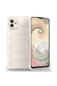 Samsung Galaxy A04E Kılıf Optimum Silikon - Krem