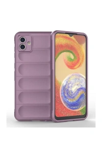 Samsung Galaxy A04E Kılıf Optimum Silikon - Mor