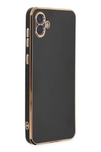 Samsung Galaxy A04E Kılıf Volet Silikon - Siyah