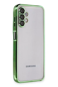 Samsung Galaxy A04S Kılıf Lensli Silikon - Yeşil