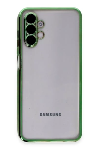 Samsung Galaxy A04S Kılıf Lensli Silikon - Yeşil