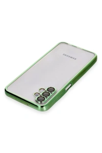Samsung Galaxy A04S Kılıf Lensli Silikon - Yeşil
