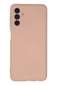 Samsung Galaxy A04S Kılıf Nano içi Kadife Silikon - Pudra