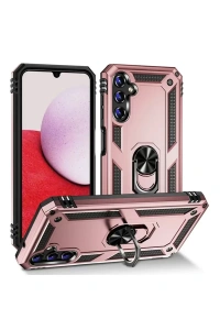Samsung Galaxy A04S Kılıf Sofya Yüzüklü Silikon Kapak - Rose