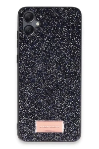 Samsung Galaxy A05 Bright Simli Kapak - Siyah