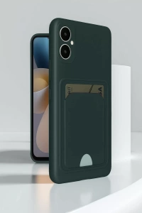 Samsung Galaxy A05 Kelvin Kartvizitli Silikon - Bordo