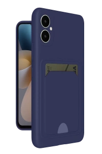 Samsung Galaxy A05 Kelvin Kartvizitli Silikon - Lacivert