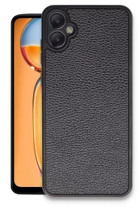 Samsung Galaxy A05 Kılıf Aras Deri Kapak - Siyah