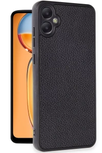 Samsung Galaxy A05 Kılıf Aras Deri Kapak - Siyah