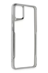 Samsung Galaxy A05 Kılıf Boyi Silikon Kapak - Gümüş
