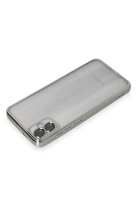 Samsung Galaxy A05 Kılıf Lensli Silikon - Gümüş
