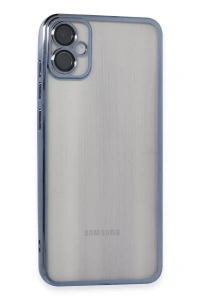 Samsung Galaxy A05 Kılıf Lensli Silikon - Lacivert