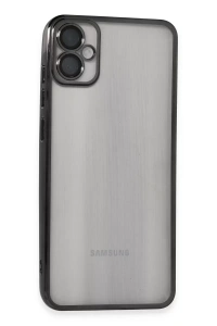 Samsung Galaxy A05 Kılıf Lensli Silikon - Siyah