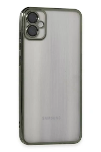 Samsung Galaxy A05 Kılıf Lensli Silikon - Yeşil