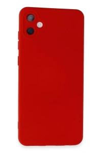 Samsung Galaxy A05 Kılıf Nano içi Kadife Silikon - Kırmızı