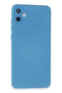 Samsung Galaxy A05 Kılıf Nano içi Kadife Silikon - Mavi