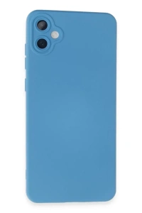 Samsung Galaxy A05 Kılıf Nano içi Kadife Silikon - Mavi