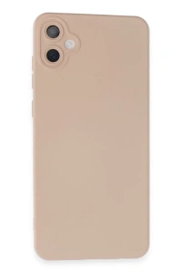 Samsung Galaxy A05 Kılıf Nano içi Kadife Silikon - Pudra