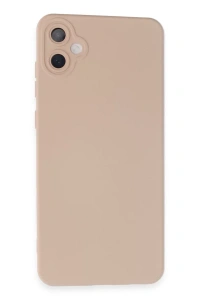 Samsung Galaxy A05 Kılıf Nano içi Kadife Silikon - Pudra