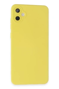 Samsung Galaxy A05 Kılıf Nano içi Kadife Silikon - Sarı