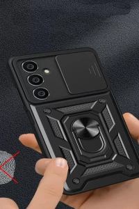 Samsung Galaxy A05 Kılıf Pars Lens Yüzüklü Silikon - Lacivert