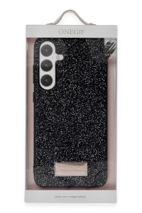 Samsung Galaxy A05S Bright Simli Kapak - Siyah