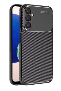 Samsung Galaxy A05S Kılıf Auto Focus Karbon Kapak - Siyah