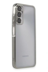Samsung Galaxy A05S Kılıf Lensli Silikon - Gümüş