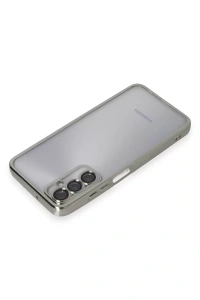 Samsung Galaxy A05S Kılıf Lensli Silikon - Gümüş