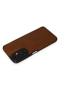 Samsung Galaxy A05S Kılıf Loop Deri Silikon - Kahverengi