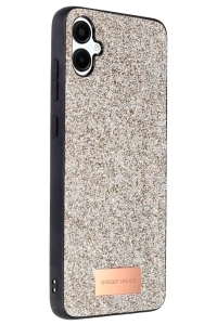 Samsung Galaxy A06 Bright Simli Kapak - Gold