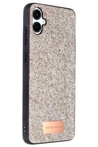 Samsung Galaxy A06 Bright Simli Kapak - Gold