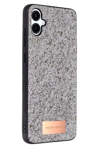 Samsung Galaxy A06 Bright Simli Kapak - Gümüş