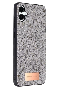 Samsung Galaxy A06 Bright Simli Kapak - Gümüş