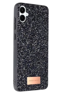 Samsung Galaxy A06 Bright Simli Kapak - Siyah