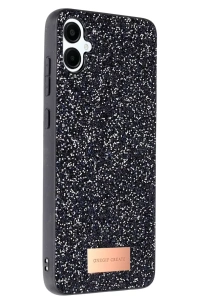 Samsung Galaxy A06 Bright Simli Kapak - Siyah