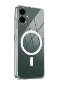 Samsung Galaxy A06 Combo Sert Şeffaf Magsafe Kapak - Şeffaf
