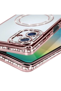 Samsung Galaxy A06 Joke Simli Magneticsafe Kılıf - Pembe