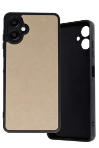 Samsung Galaxy A06 Kılıf Aras Deri Kapak - Pudra