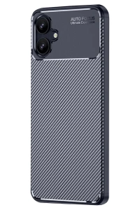 Samsung Galaxy A06 Kılıf Auto Focus Karbon Kapak - Lacivert